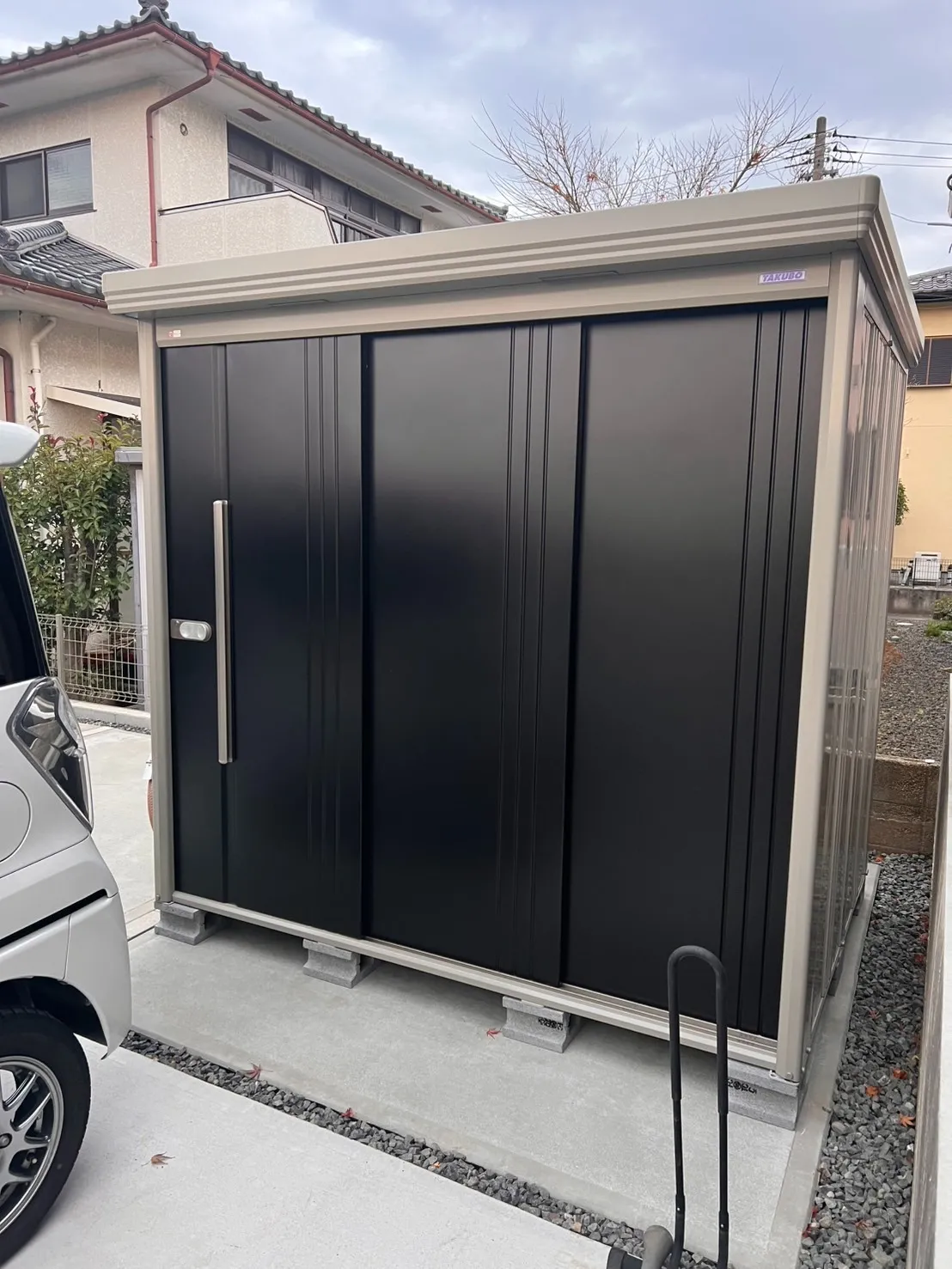 福島県 郡山市 外構工事 駐車場土間コンクリート打設